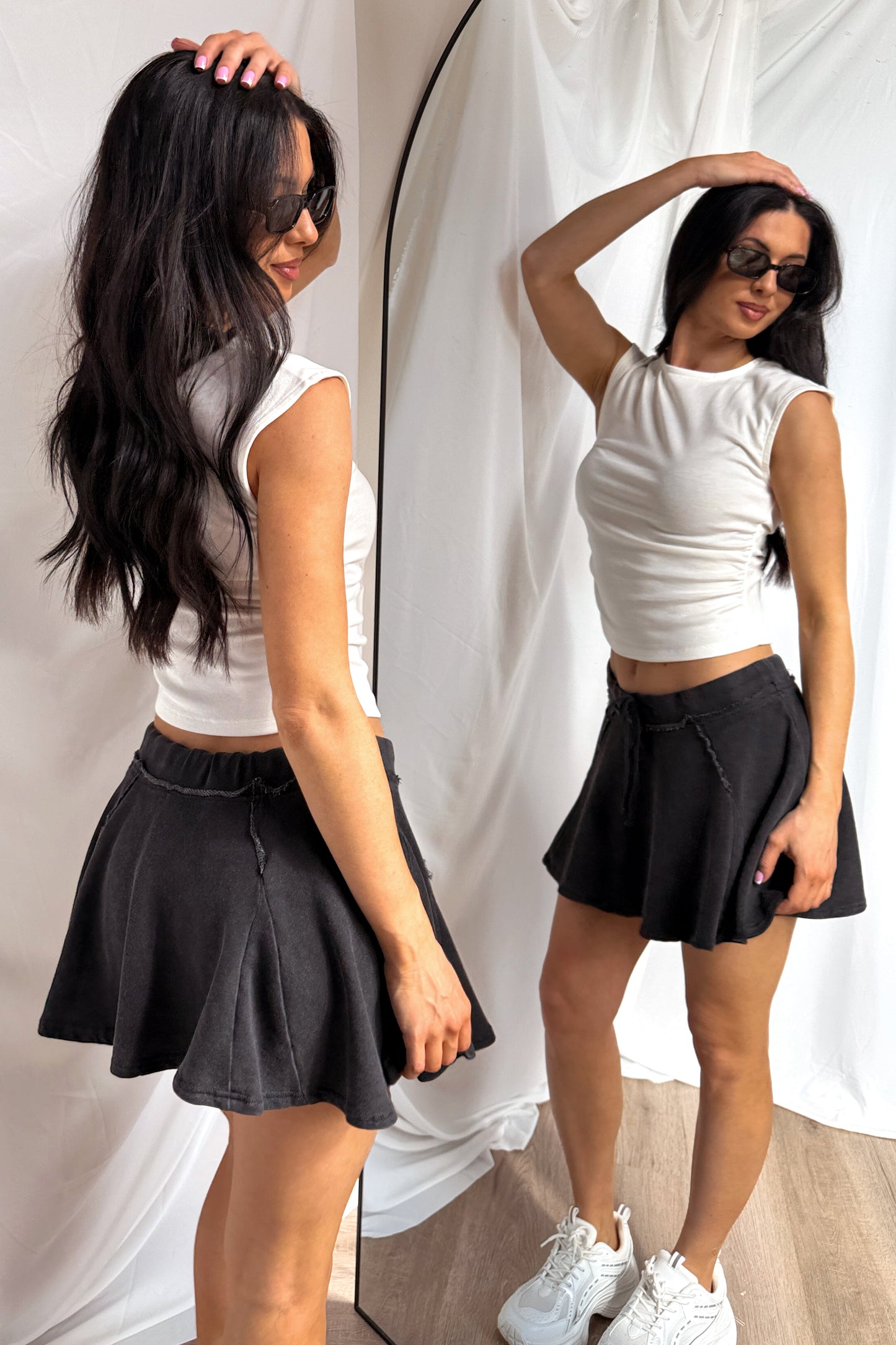 Wear On Repeat Sleeveless Basic Top (Off-White)