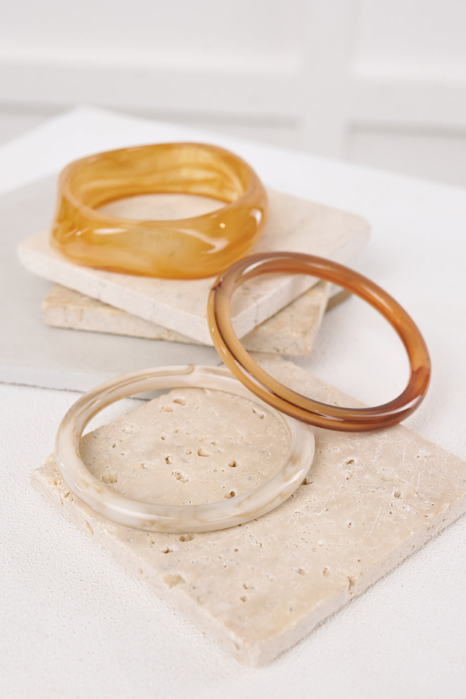 Whimsy Wins Three Piece Chunky Bangle Set (Multi)