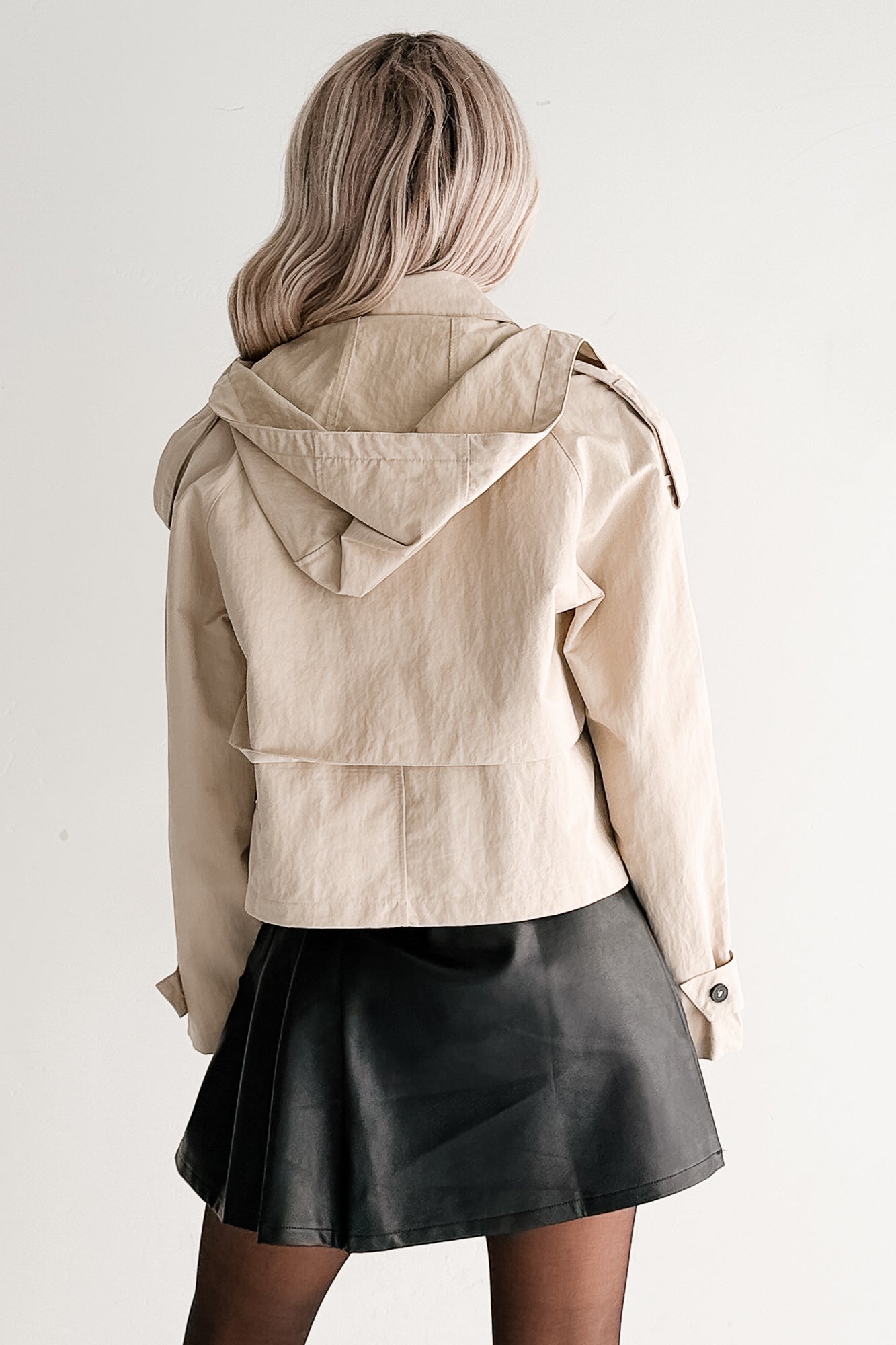 Within Reach Side Button Hooded Jacket (Khaki)